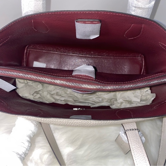 Coach 🤍 leather purse Hanna Carryall Bag New - Picture 8 of 15